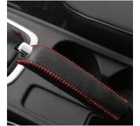 Handbrake Cover for Tesla Model 3 | 2017-2023-2026 handbrake protector ,PU leather, red stitch ,non slip comfortable, grip interior upgrade sleeve