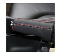 Handbrake Cover,Handbrake Cover Auto Handbrake Cover Case Fit Use For Audi TT 2008-2013 Car Styling Genuine Leather Grips Lever Covers Black / Red Line(Black Lines)