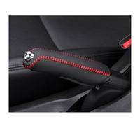Handbrake Cover Leather Red Stitching Anti Slip For E87 E84 E83 E85 E86 | Compatible with BMW Comfortable Grip Ergonomic Design Interior Decor Easy Installation Textured Surface Enhance Appearance