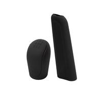Handbrake Covers 2Pcs Universal Manual Car Silicone Gear Head Shift Knob Cover Collars Handbrake Grip Hand Brake Covers Case(Black)