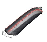 Handbrake Covers Car Handbrake Covers Case Fit Use For Peugeot 508 2011 Genuine Leather Auto Grips Anti-slip Car Styling Black / Red Lines(Red)
