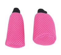 Handbrake Covers Upgraded Universal Auto Manual Car Gear Head Shift Shifter Knob Cover Handbrake Covers Case Protector Accessories(Rose red)