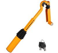 Handbrake Gear Lock Steel Anti-Theft Vehicle Locking Device Yellow | Reliable Locking, Easy Replacement, Master Cylinder Drive Fastening, for Handbrake to Gear Stick Use