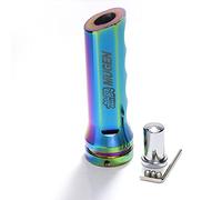 Handbrake Grips Chrome Aluminum Car Handle Hand Brake Sleeve Handbrake Cover Universal Fitment(Colorful)