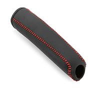 Handbrake Grips Leather Gears Handbrake Cover Auto Interior Fit Use For Mazda Demio 2 3 5 6 M2 M3 M5 M6 CX-5 CX-7 CX-9 RX-8 MX5 MPV(Red)