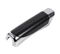 Handbrake Grips Universal Peach Wood Car Hand Brake Carbon Fiber Protector Cover Interior Decor Handbrake Grips Car Accessories(Carbon Fiber Texture)
