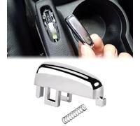 Handbrake Handle Release, Car Accessory Handbrake Button Switch Assembly, Button Switch Assembly Improve Safety & Comfort Easy To Install (Silver)