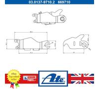Handbrake Shoes Accessory Kit For Mercedes S-CLASS SLR SLS A2214200089