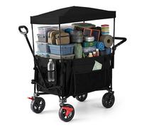 Handcart Transport trolley Garden trolley Beach trolley Foldable Canopy