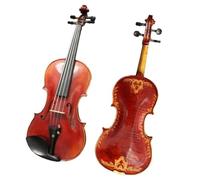 HandCarved 4/4 Violin Eureopean Wood Violino Nice Carved Flower Strings Instrument KIT