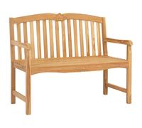 Handcarved Rose Bench Natural Solid Teak Wood Garden Patio Seating vidaXL
