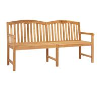 Handcarved Rose Bench Natural Solid Teak Wood Garden Patio Seating vidaXL