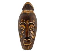 Handcraft Bali Wooden Mask, 20 cm - Handmade Wall Hanging Home Decor Sculpture