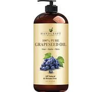 Handcraft Blends Grapeseed Oil - Cold-Pressed 946 ml - 100% Pure and Natural - Premium Grade Carrier Oil for Skin and Hair - Hair and Body - Massage - Hexane-Free