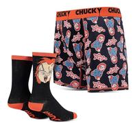 Handcraft Mens Underwear Funny Gifts for Men Chucky Cookie Monster Rick and Morty Scooby Doo Tom and Jerry Boxers for Men, Chucky, L