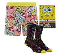 Handcraft Mens Underwear Funny Gifts for Men Chucky Cookie Monster Rick and Morty Scooby Doo Tom and Jerry Boxers for Men, Spongebob, L
