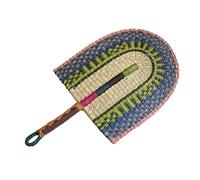 Handcraft Straw Fan,Summer Handheld Woven Straw Fan Handwoven Grass Fan Handmade Cooling Fan Nordic Hanging Wall Decorations For Home Bedroom Decor Large Size