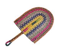 Handcraft Straw Fan,Summer Handheld Woven Straw Fan Handwoven Grass Fan Handmade Cooling Fan Nordic Hanging Wall Decorations For Home Bedroom Decor Large Size