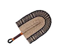 Handcraft Straw Fan,Summer Handheld Woven Straw Fan Handwoven Grass Fan Handmade Cooling Fan Nordic Hanging Wall Decorations For Home Bedroom Decor Small size