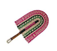 Handcraft Straw Fan,Summer Handheld Woven Straw Fan Handwoven Grass Fan Handmade Cooling Fan Nordic Hanging Wall Decorations For Home Bedroom Decor Small size