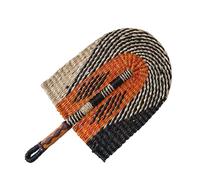 Handcraft Straw Fan,Summer Handheld Woven Straw Fan Handwoven Grass Fan Handmade Cooling Fan Nordic Hanging Wall Decorations For Home Bedroom Decor Small size