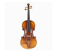 Handcraft Stripes Single Back Plate Maple Acoustic Violin 4/4 3/4 Jujube Parts W/Full Set Accessories For Students (Color : 4/4)
