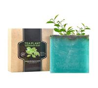 Handcraft Tea Tree Soap Bar for All Skin Types | Natural Antibacterial Body Soap with Moisturising Properties | Cleansing, Soothing, Vegan-Friendly, 100g (1, Green)