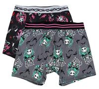 Handcraft The Nightmare Before Christmas 2 Pack Boxer Briefs for Men, Oogie Boogie & Jack Skellington Underwear for Men, Black, M