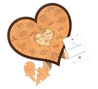 Handcrafte Wood Love Heart Puzzle Display Desk Decors For Couples Commemorating Their First/Third Year Anniversary