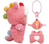 Handcrafted 17cm Doll Clothes Outfit for Labubu (No Doll), Cute Fashion Animal Stylish Clothing Accessories for Halloween Girls Boys Collectors AK067PK