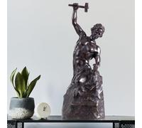 Handcrafted 18.5'' Bronze Self Made Man Sculpture - Elegant Figure Statue for Home or Office Decor, for Entrepreneurs and Art Lovers (23.6)