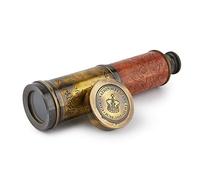 Handcrafted 20 inches Brass Telescope Powerful 20X Clear Vision Lens, Commemorative Elizabeth II Design, Perfect for Sailors, Travel & Home Décor, Nautical Replica | Super7One