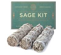 Handcrafted 4 Inch White Sage Sticks - Fresh, Natural California Sage Smudge Sticks with Instructions & Blessings - Wand Sage for Cleansing House Negative Energy & Other Smudging Rituals