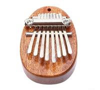 Handcrafted 8 Key For Mini Kalimba Wooden Thumb With Nostalgic Spirited Away Melodies For Beginners And Travelers Brown Color