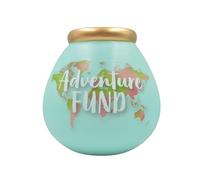 Handcrafted Adventure Fund World Map design Save And Smash Ceramic Money Box Eco Freindly & Recyclable Piggy Bank Decorative Gift and Save for Self Care & Holdiays
