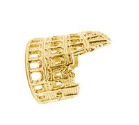 Handcrafted Alloy Roman Colosseums Rings with Adjustable Comfort Fit Accessories Suitable for Various Occasions Ancient Rome Jewelry