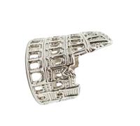 Handcrafted Alloy Roman Colosseums Rings with Adjustable Comfort Fit Accessories Suitable for Various Occasions Ancient Rome Jewelry
