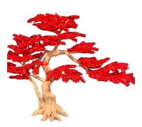 Handcrafted Artificial Bonsai Pine Tree, Multi-Color Faux Welcome Pine Bonsai Sculpture Tree, Large Decorative Fake Pine Trees for Hotel Lobby and Home Indoor Ornament(B,3m x 2m)