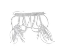 Handcrafted Beaded Shoulder Necklace Elegant Body Chain With Adjustable Length And Stylish Pearls Bead For Women Girl Exaggerated Shoulder Accessory