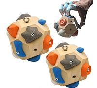 Handcrafted Boulder Block - 3D Rock Climbing Training Ball for Strength & Precision, Portable Finger Strength Trainer, Take It Out Anytime, for Rock Climbers (2pc)