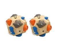 Handcrafted Boulder Block - Build Strength and Precision, 3D Boulder Block Rock Climbing Training Balls, Climbers Gift for Mountain Climbing Present for Take It Out Anytime (2PCS)