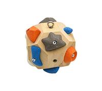 Handcrafted Boulder Block - Build Strength and Precision, 3D Rock Climbing Ball, Rock Climbing Training Balls for Take It Out Anytime, Finger Strength Training Ball Gifts for Rock Climbers (Beige)