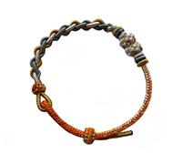 Handcrafted Braided Peach Blossom Knot Charm Bracelet - Elegant Chinese-Design, Red Rope Accent, Perfect for girl gift,granddaughter bracelets for women,jewelry for granddaughter, One Size, Nylon