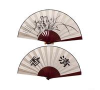 Handcrafted Chinese Silk Wall Fan for Elegant Oriental Home Decor, Cultural-Inspired Hanging Art Piece for Living Room, Bedroom or Office Display(1)
