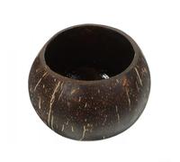 Handcrafted Coconut Candle Cup Unique Bowl for Fruits and Tropical Decor (Polished)