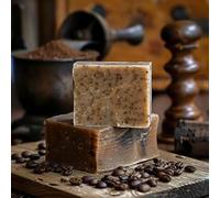 Handcrafted Coffee Exfoliating Soap Bar with Coffee Beans, Natural Ingredients, handmade soap