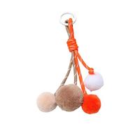 Handcrafted Colorful Pompoms Keychain Soft Plush Charm For Bags Phones Keys Unique Lightweight Decorative Accessory Artistic Handmade Keychain