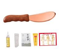Handcrafted Copper Massage Scraper with Double Curved Surfaces for Deeply Tissue and Relaxation Copper Guas Chutzpah Tool