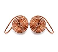 Handcrafted Copper Spiral Palm Ring for Reiki Healing, Meditation & Chakra Balancing - Pure Copper Energy Spiral Tool for Grounding, Mindfulness, Crystal Work & Spiritual Practices - Pack of 1