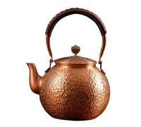 Handcrafted Copper Tea Kettle for Gas Stove - Thick, Authentic Stovetop Teapot Set - Elegant Tea Pot for Home & Kitchen Use